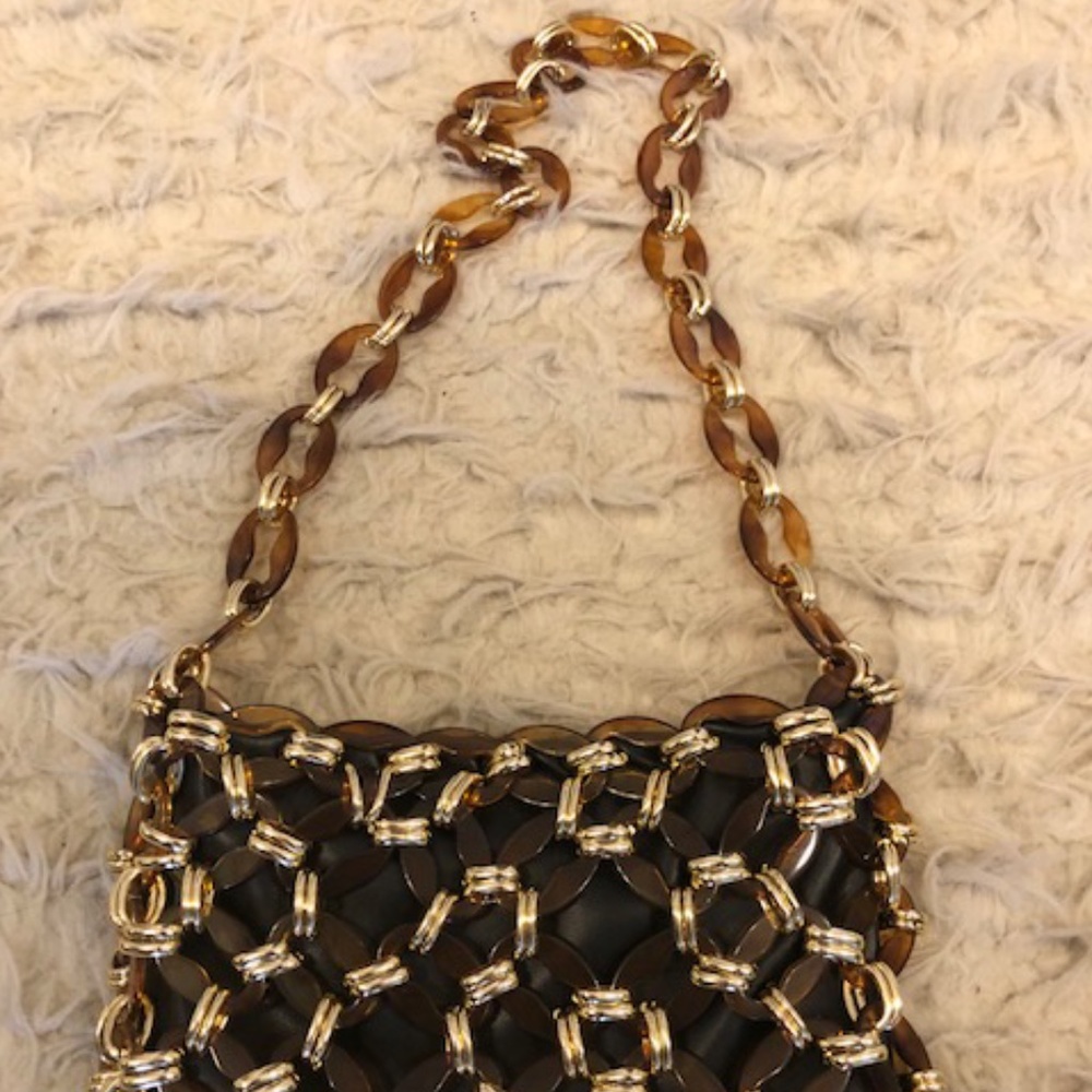 SABINA Tortoiseshell Link Shoulder Bag